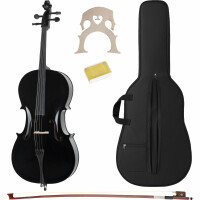 Classic Cantabile CP-100BK 4/4 Cello Set Schwarz  - Retoure (Zustand: akzeptabel) 