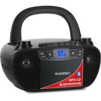 McGrey CDB-1016U BK Boombox mit Kassette, Bluetooth und USB 