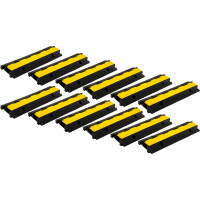Pronomic Protector 1-100 Puente para Cables de 1 Cámara con Conexión Enchufable Set de 12 
