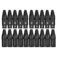 Pronomic Stekkerset XLR-Female/Male 2x10Stk. zw. zwart 