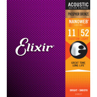 Elixir 16027 Akoestische Fosforbrons Nanoweb Custom Light 