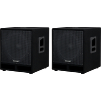 McGrey PAS-115 15" Passieve Subwoofer 1200 Watt 2x Set 