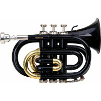 Classic Cantabile Brass TT-400 Bb Pocket Trompet zwart 