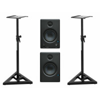 PreSonus Eris E4.5 Aktive Studiomonitor Set inkl. Boxenstativ 