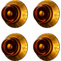 Gibson Top Hat Knobs Vintage Amber 4 pc. 