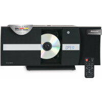 Bennett & Ross Ålesund Impianto Stereo Verticale con Lettore CD/MP3, USB e Bluetooth Nero 