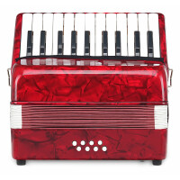 Classic Cantabile Secondo Kinder Akkordeon 8 Bass rot  - Retoure (Verpackungsschaden) 