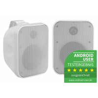 Paire d'enceintes extérieures Pronomic OLS-5 WH blanches 2x 80 watts 