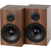 McGrey BSS-265 BR Enceintes Bibliothèque HiFi 6,5" Paire Marron 2x 40W RMS 