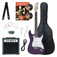 Rocktile Banger's Pack E-Gitarren Set, 8-teilig Purple  - Retoure (Verpackungsschaden) 