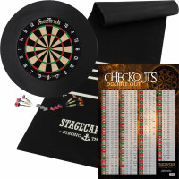 Stagecaptain DBS-1715C BullsEye Champion Dartscheibe Home Set 
