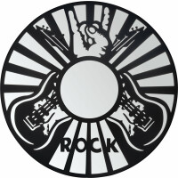 Stagecaptain DWS-6060 BK Design Wandspiegel Rock 