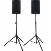 Pronomic C-212 MA 12" Enceinte Active 2000 Watts Set Pieds 