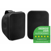 Paire d'enceintes extérieures Pronomic OLS-5 BK noires 2x 80 watts 