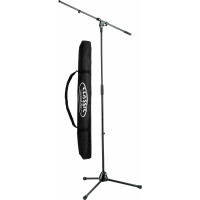 K&M 210/2 Pied de Micro Noir Set incl. Sac 