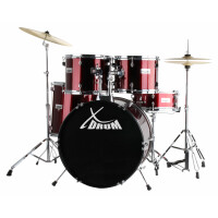 XDrum Semi 20" Studio Batteria Lipstick Red incl. Scuola 