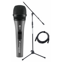 Sennheiser E 835 S Microfoon Set+ Statief + Kabel 