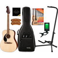 Fender California Standard Redondo Spruce Top Natural Linkshandig Starter Set 