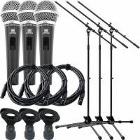 Pronomic DM-58 Micrófono Vocal Set de Inicio 3x 