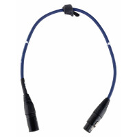 Pronomic Stage DMX3-0.5 DMX Cable 0.5m Blue with Gold Contacts 