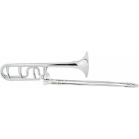 Classic Cantabile MardiBrass Kunststoff Bb/F-Quartposaune silber  - Retoure (Zustand: sehr gut) 