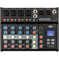 Pronomic B-603 Mini-Mixer met Bluetooth en USB-Recording 