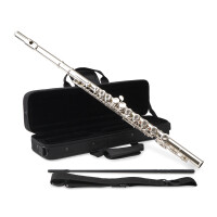 Classic Cantabile FL-100 Transverse Flute, Nickel Silver 
