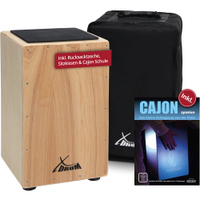 XDrum Cajon Primero Natur inkl. Cajonschule und Tasche  - Retoure (Zustand: gut) 