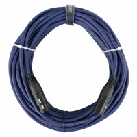 Pronomic Stage DMX3-20 DMX Cable 20m Blue with Gold Contacts 