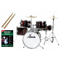 XDrum Junior Pro Kinder Schlagzeug Red inkl. Schule  - Retoure (Verpackungsschaden) 