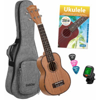 Cascha 2027 Premium Mahagoni Sopran Ukulele Bundle  - Retoure (Zustand: sehr gut) 
