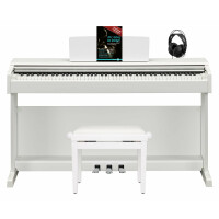 Yamaha Arius YDP-145WH E-Piano Bianco Opaco Set 