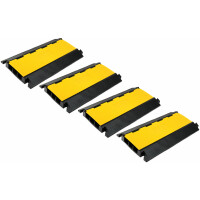 Pronomic Protector 3-90L Puente para Cables de 3 Cámaras con Conexión Enchufable Juego de 4 