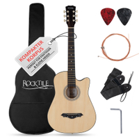 Rocktile WSD-5C-NT Slim Line Set de Guitares Western Naturel 