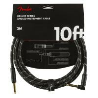 Fender Deluxe Series Cable Angled 3m Black Tweed 