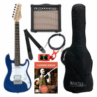 Rocktile Sphere Junior Guitare Électrique 3/4 Bleue Starter Set 