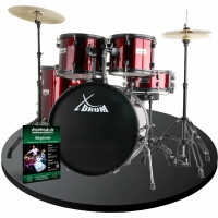 XDrum Rookie 22" Standard Schlagzeug Komplettset Ruby Red inkl. Schule  - Retoure (Zustand: gut) 