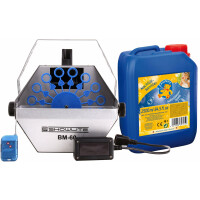 Showlite BM-60 Seifenblasenmaschine mit Fernbedienung + 2,5l Fluid Set 