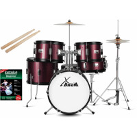 XDrum Junior Pro Batterie Enfant Rouge incl. École 