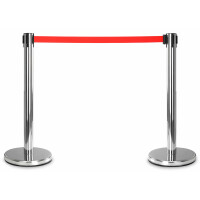 Stagecaptain PLS-200S Afzetpaal Personenleidingssysteem zilver paar 