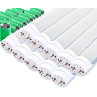 Showlite LED Tubo T8W18K45F-1200 1200mm Set da 10 (Bianco Luce Diurna 4500K) 
