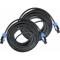 Pronomic pro-line BOXSP2-25 Lautsprecherkabel Speakon-kompatibel 25 m 2er Set 