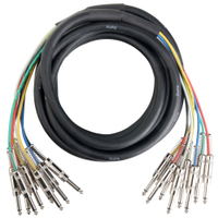 Pronomic Stage MJJ8-6 Multicore 8 vie con jack 6m 
