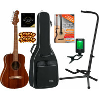 Fender California Standard Redondo Mini Spruce Top Natural Sapele Starter Set 