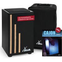 XDrum Cajon Primero Negra inkl. Cajonschule und Tasche  - Retoure (Zustand: sehr gut) 