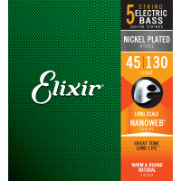 Elixir 14202 Nickel Plated Steel 5-String Light 