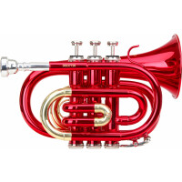 Classic Cantabile Brass TT-400 Bb Zaktrumpet rood 