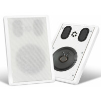 Pronomic FLS-540E WH Paar Flatpanel Wandlautsprecher Box weiß  - Retoure (Zustand: sehr gut) 