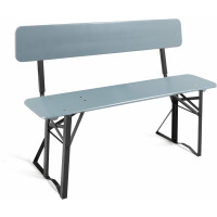 Stagecaptain BBB-119 GY Hirschgarten Bierzeltbank met rugleuning 119 cm grijs 