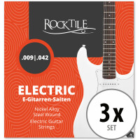 Jeu De Cordes Rocktile Pour Guitare Électrique 3 Pièces 